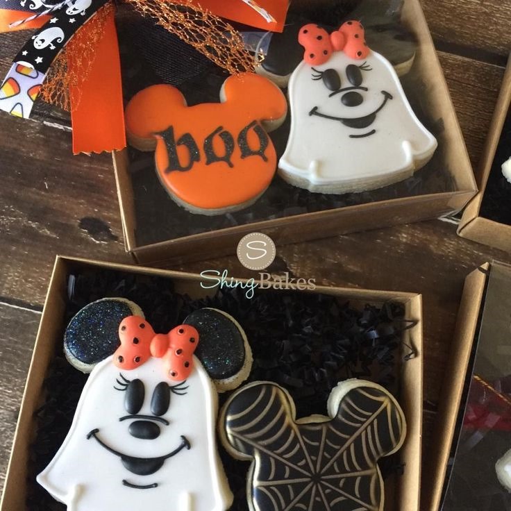 Minnie Mouse Halloween Cookies Gift Boxes