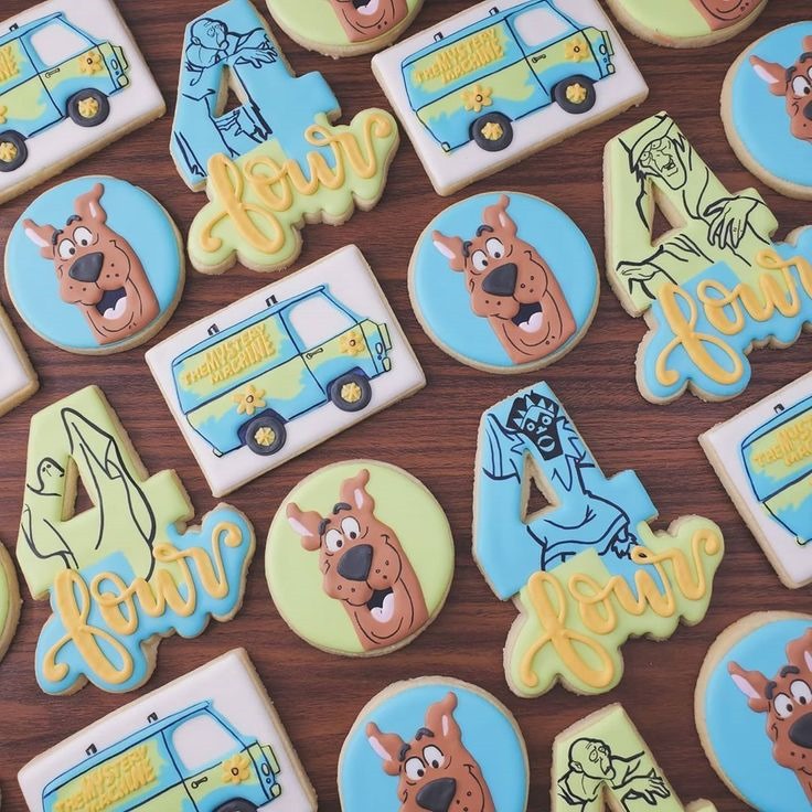 Scooby-Doo 4th Birthday Cookies