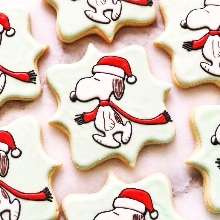 Snoopy Christmas Cookie