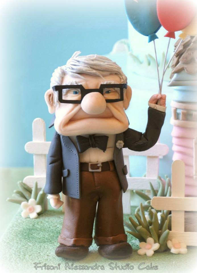 Carl Fredricksen Cake Topper
