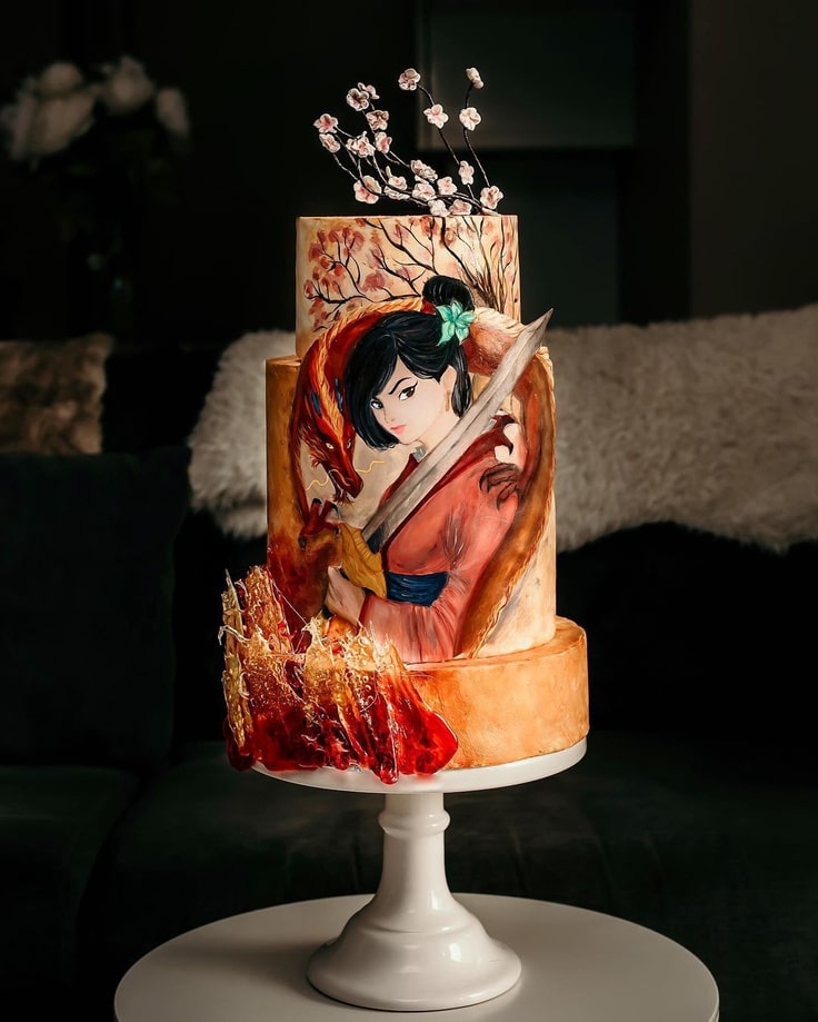 Live Action Mulan Cake