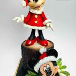 Mickey and Minnie Christmas Cake