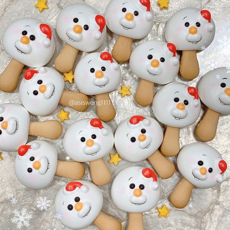 Olaf Christmas Meringues