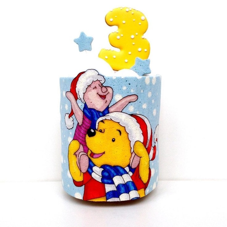 Winnie The Pooh Christmas Cake