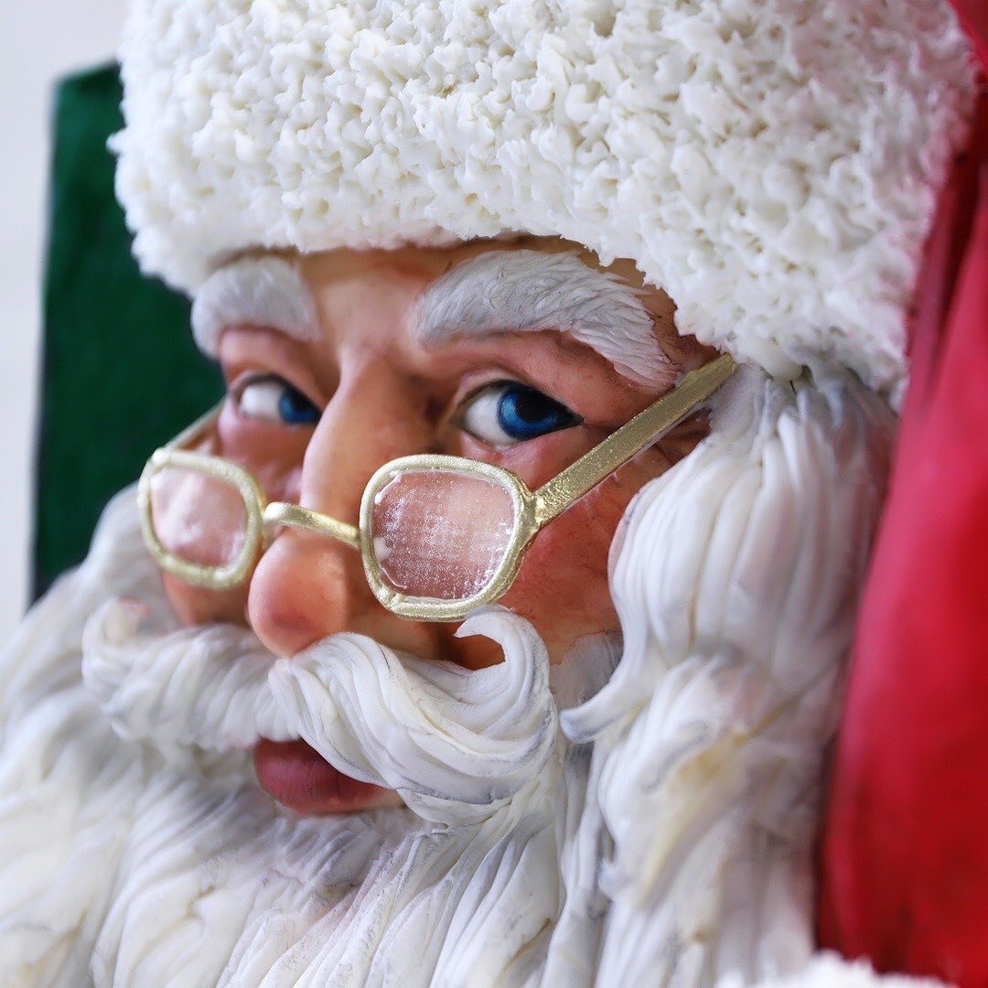 Close-up of Santa Claus Cake