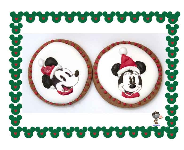 Minnie and Minnie Mouse Christmas Cookies