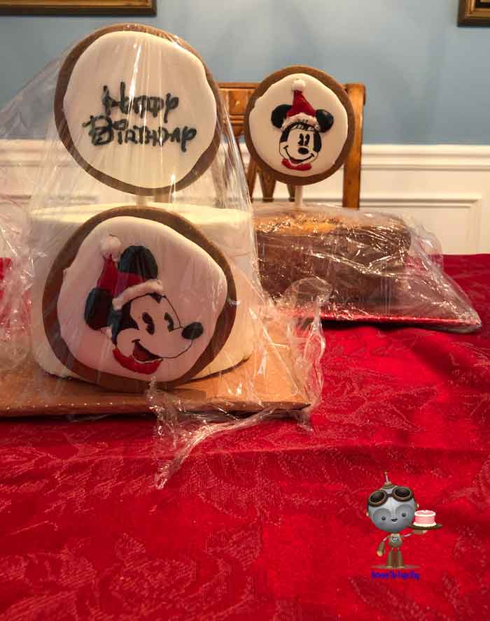 Mickey and Minnie Christmas Birthday Cake