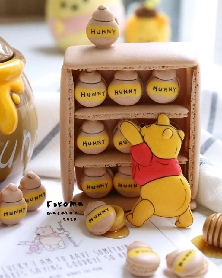 The Cutest Winnie The Pooh Macarons - Between The Pages Blog