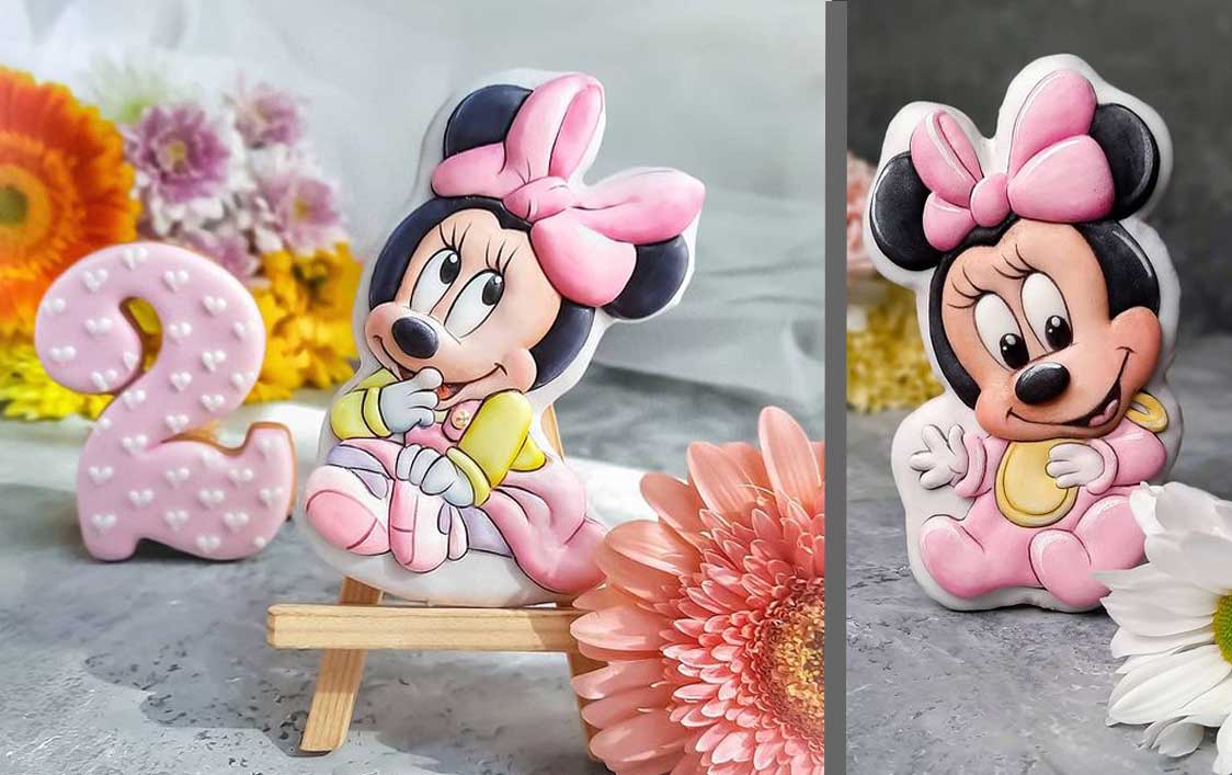 Baby Minnie Mouse cookies
