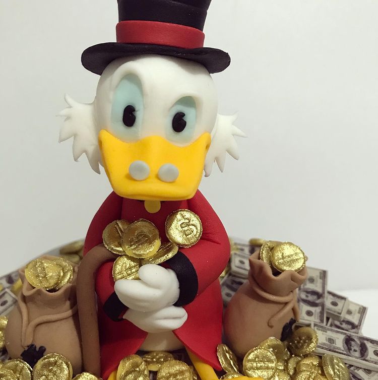 Scrooge McDuck Cake