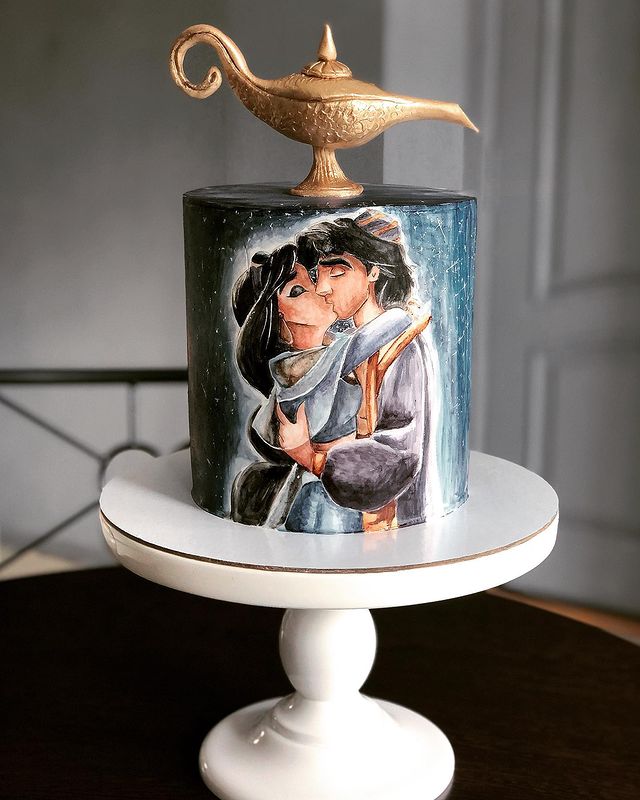Aladdin and Jasmine Cake