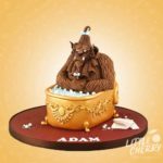 Beauty and the Beast Bathtub Cake