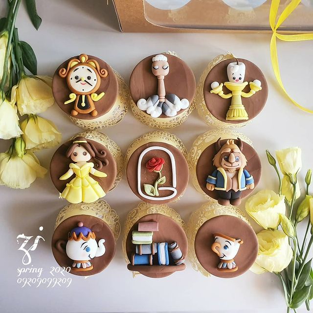 Beauty and the Beast Cupcakes