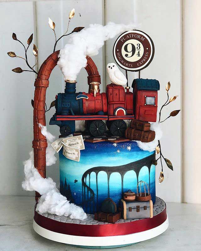 Hogwarts Train Cake