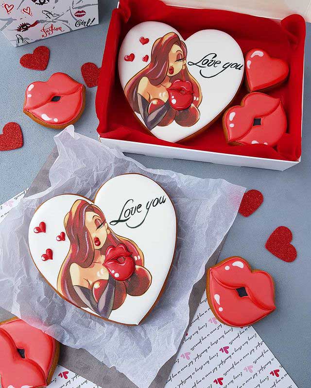 Jessica Rabbit Valentine's Day cookie