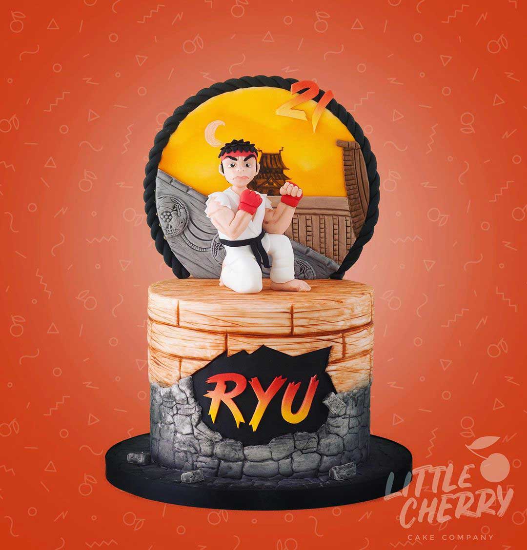 Ryu Street Fighter Cake