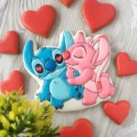 Stitch and Angel Valentine's Day Cookie