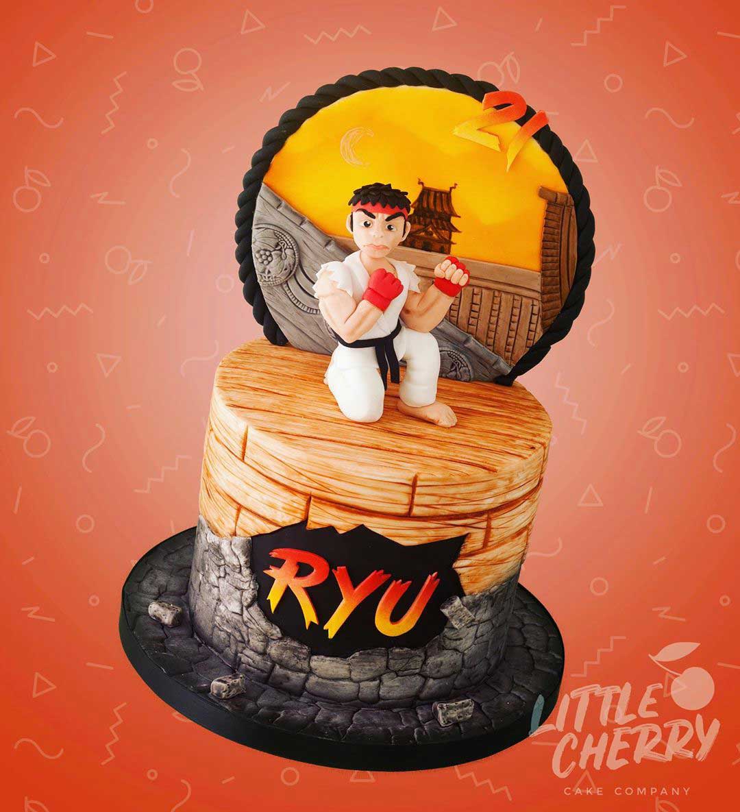 Ryu Street Fighter Cake