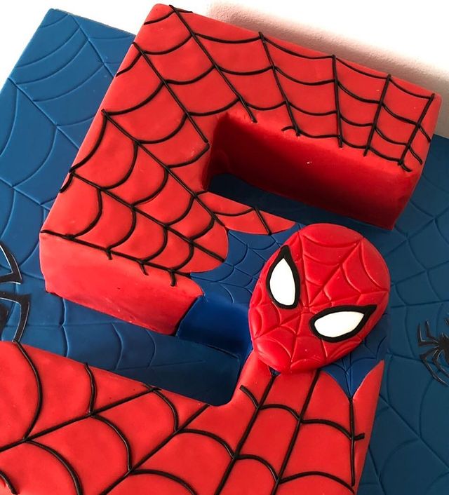 Spider-Man 5th Birthday Cake