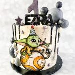 Baby Yoda 1st Birthday Cake