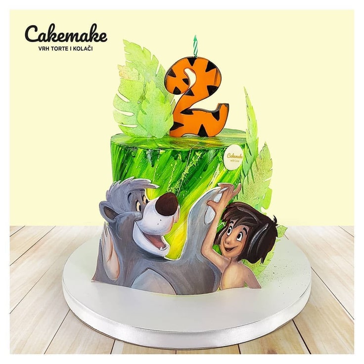 Eggless Jungle Book Happy Birthday Cake Name Personalised for Kids by  CakeZone  Gift cartooncakes Online  Buy Now