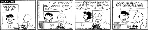 Lucy's psychiatry booth