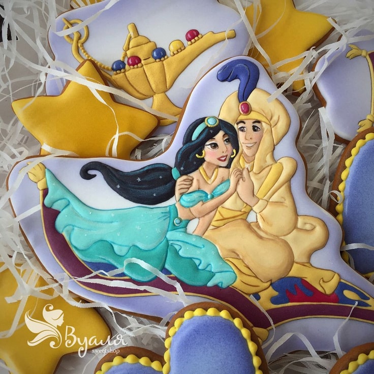 Aladdin & Jasmine Cookie