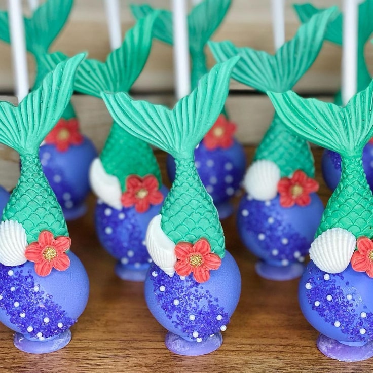 Little Mermaid Cake Pops