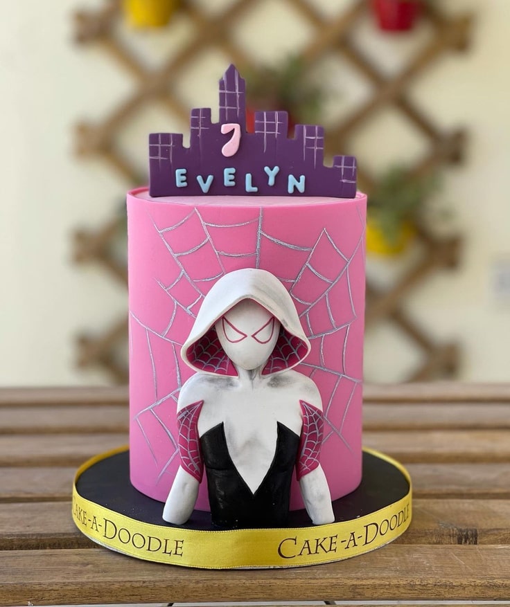 Spider-Gwen 7th Birthday Cake