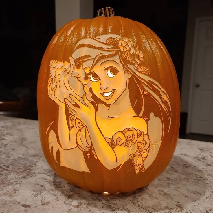 Beautiful Little Mermaid Pumpkin Between The Pages Blog