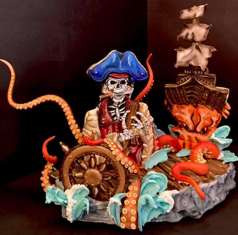 Pirate Skeleton Cookie