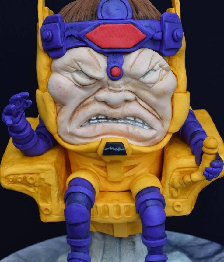 Close-up of MODOK Cake