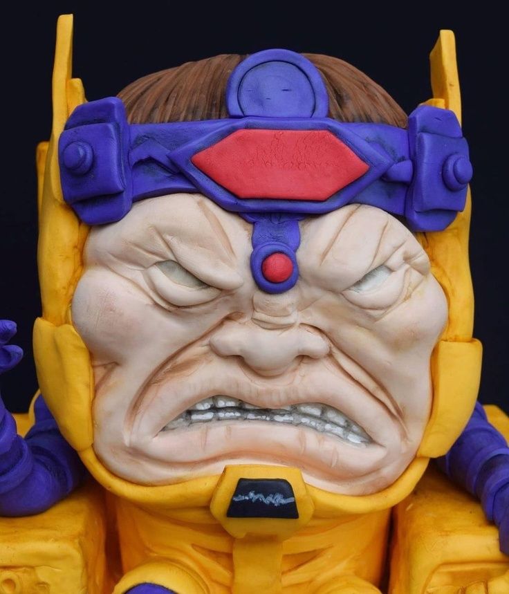 Close-up of MODOK Cake