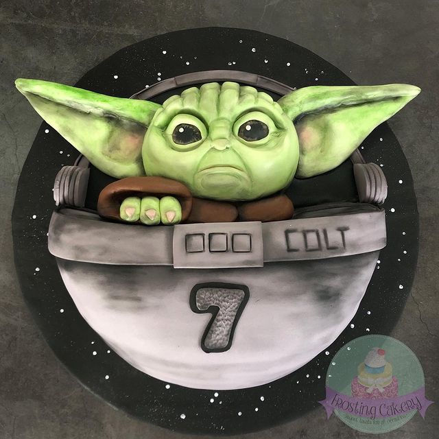 Baby Yoda Cake