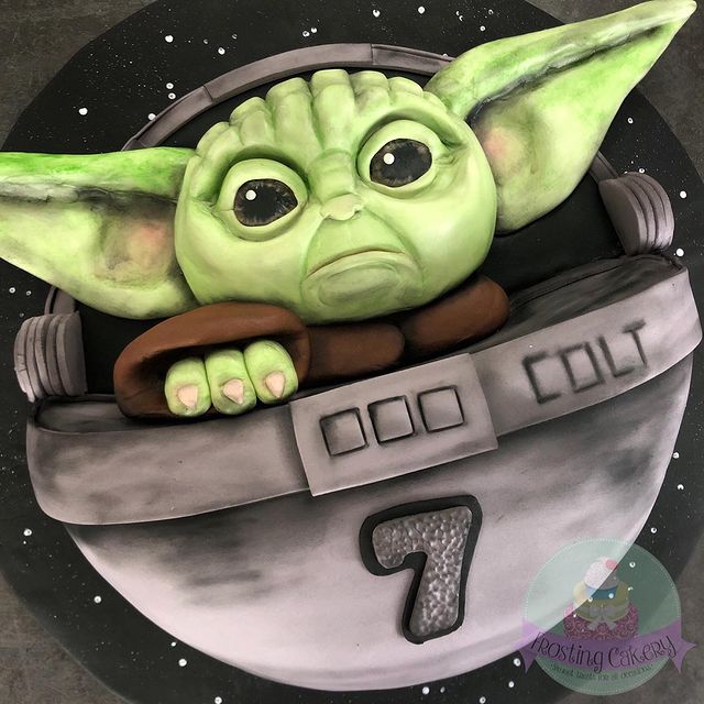 Baby Yoda Cake