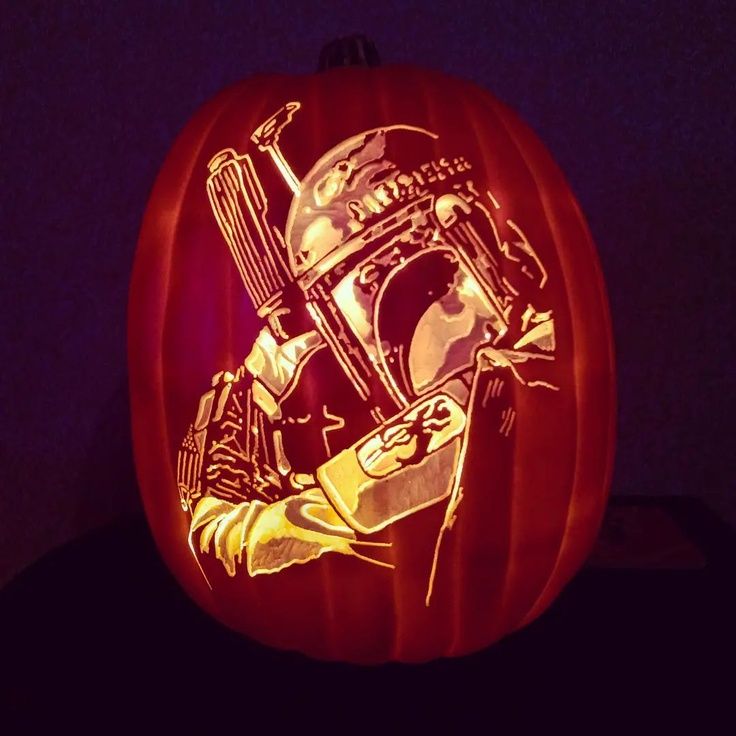 Boba Fett Pumpkin