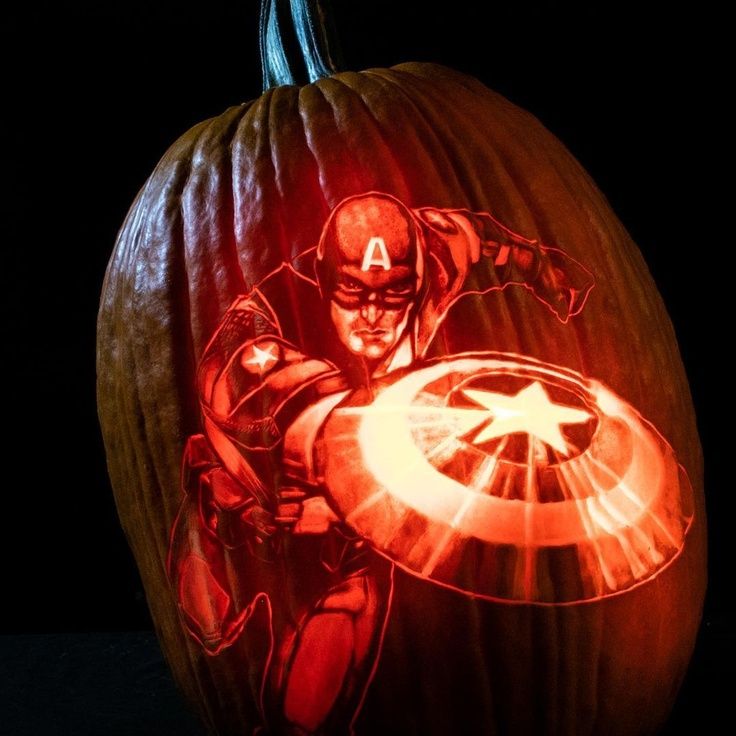 Captain America Pumpkin