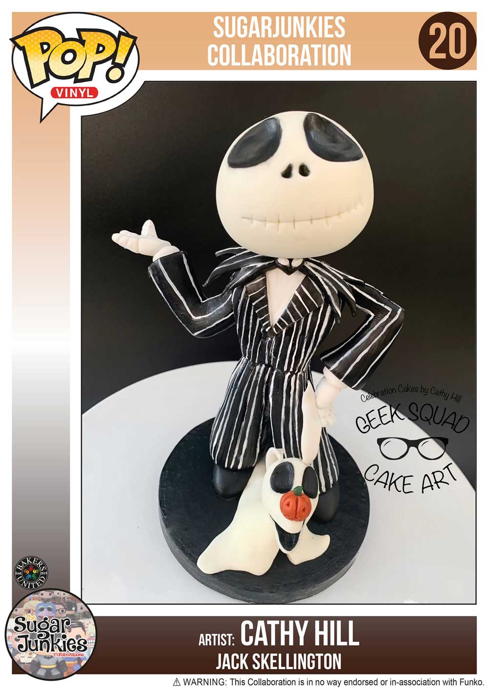 Funko Pop Jack Skellington Cake