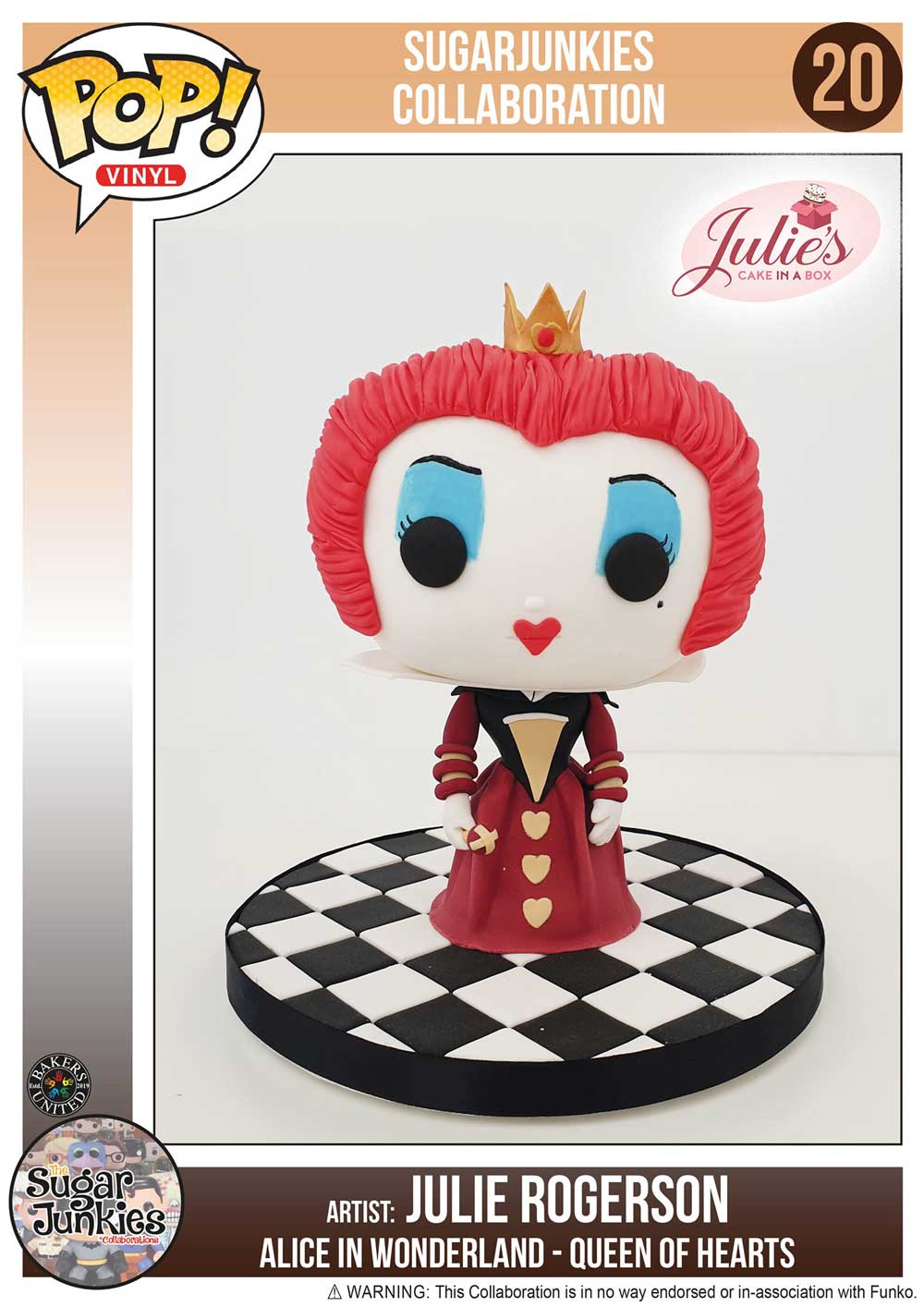 Funko Pop Queen of Hearts Cake