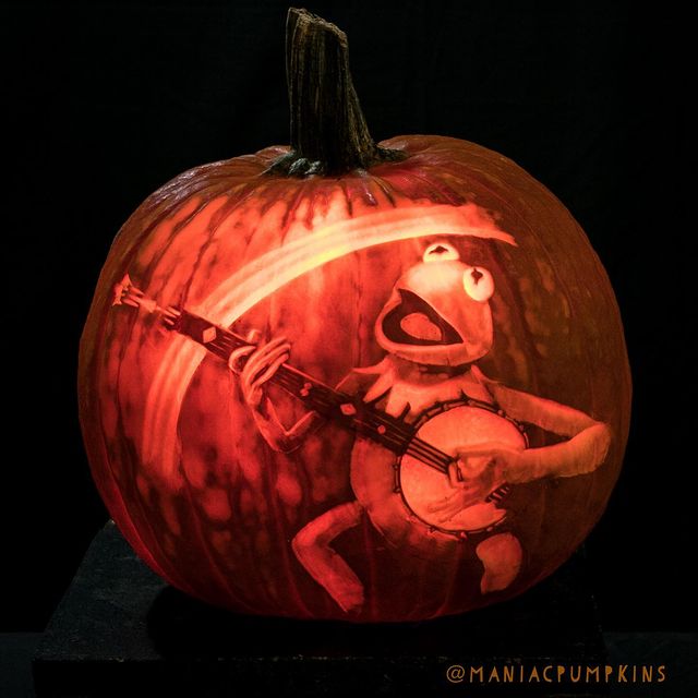 Kermit the Frog Pumpkin