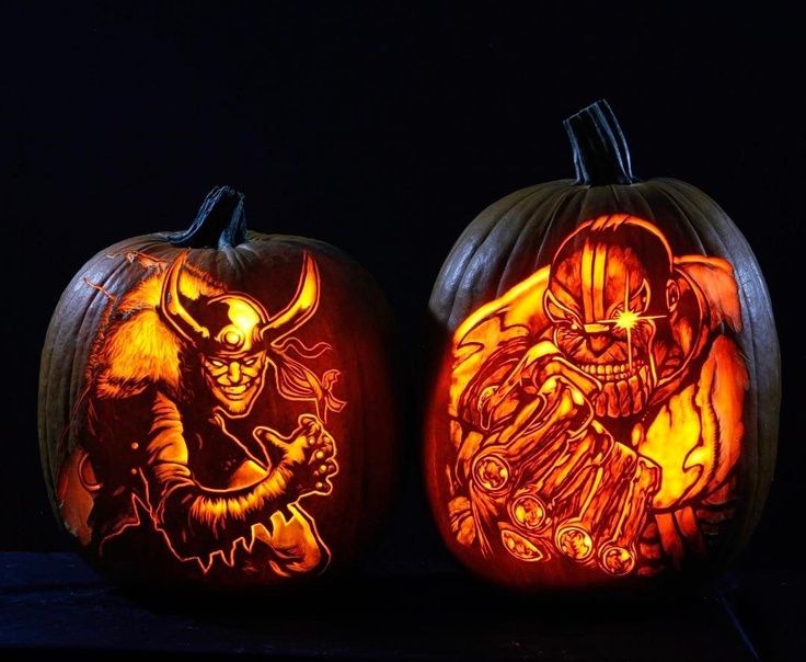 Loki & Thanos Pumpkins