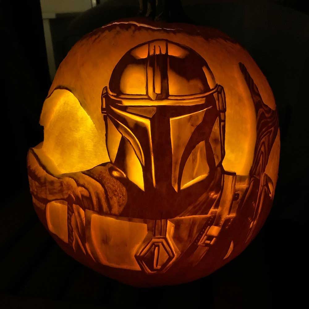 Mandalorian pumpkin