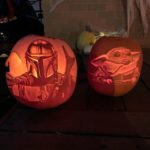 Mandalorian & Baby Yoda pumpkins