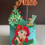 Ariel Christmas Birthday Cake