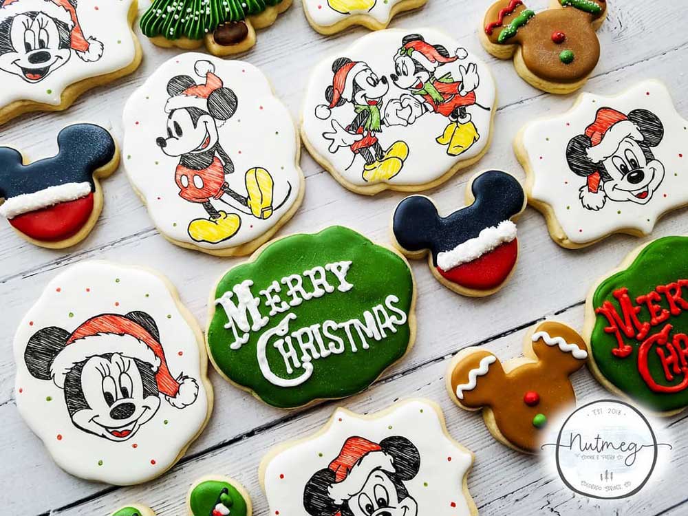 Mickey Mouse Christmas Cookies