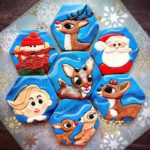 Rudolph the Red-nosed Reindeer cookies