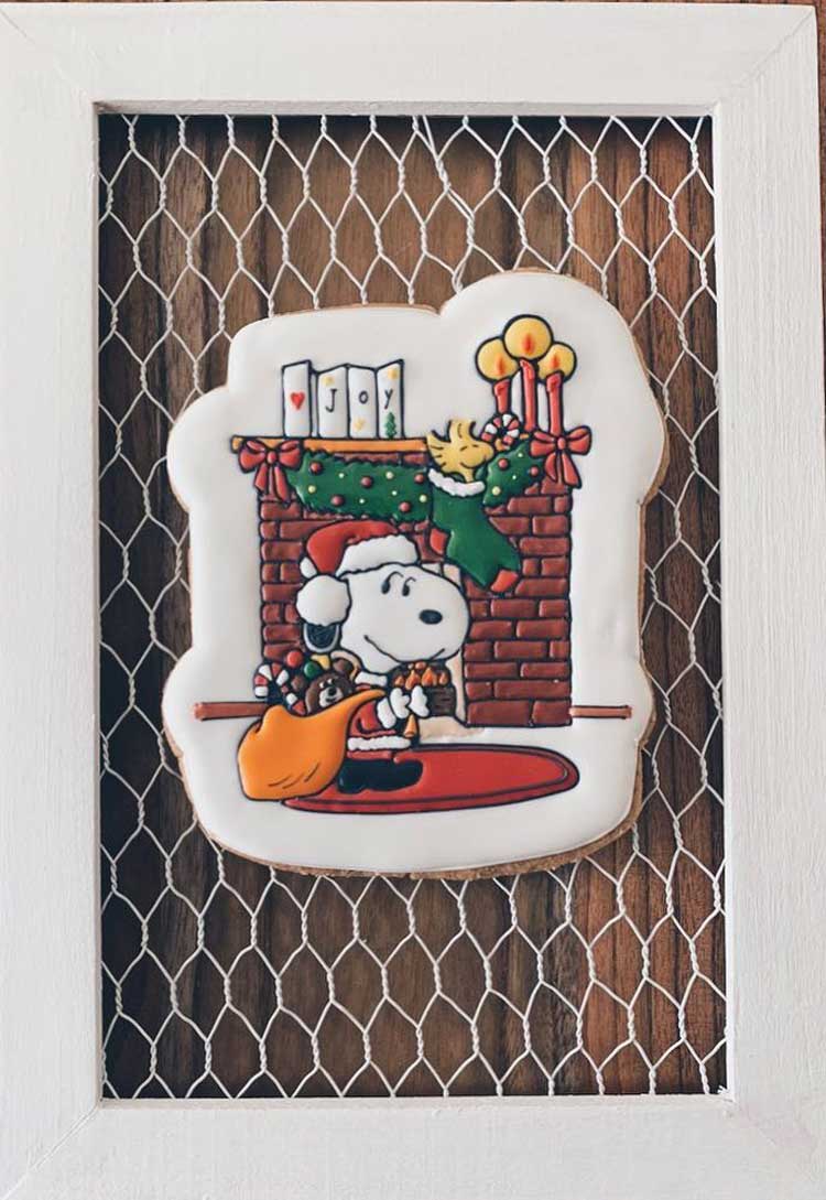 Santa Snoopy Cookie