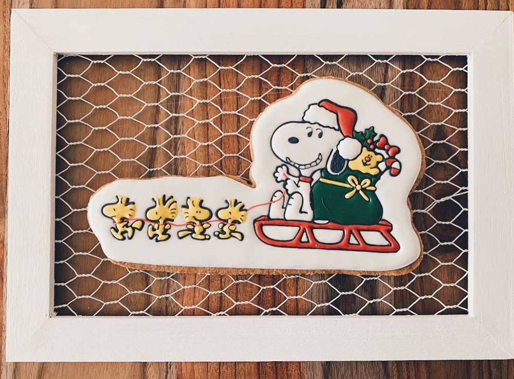 Santa Snoopy Cookie