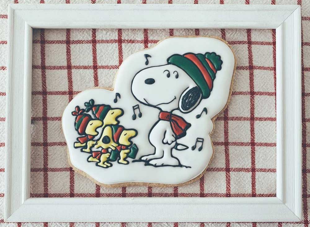 Snoopy Christmas Cookie