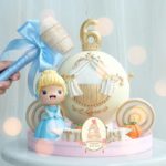 Chibi Cinderella Piñata cake